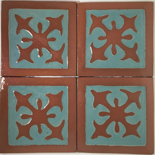 Spears, 4 tiles<br/><br/>8" x 8"