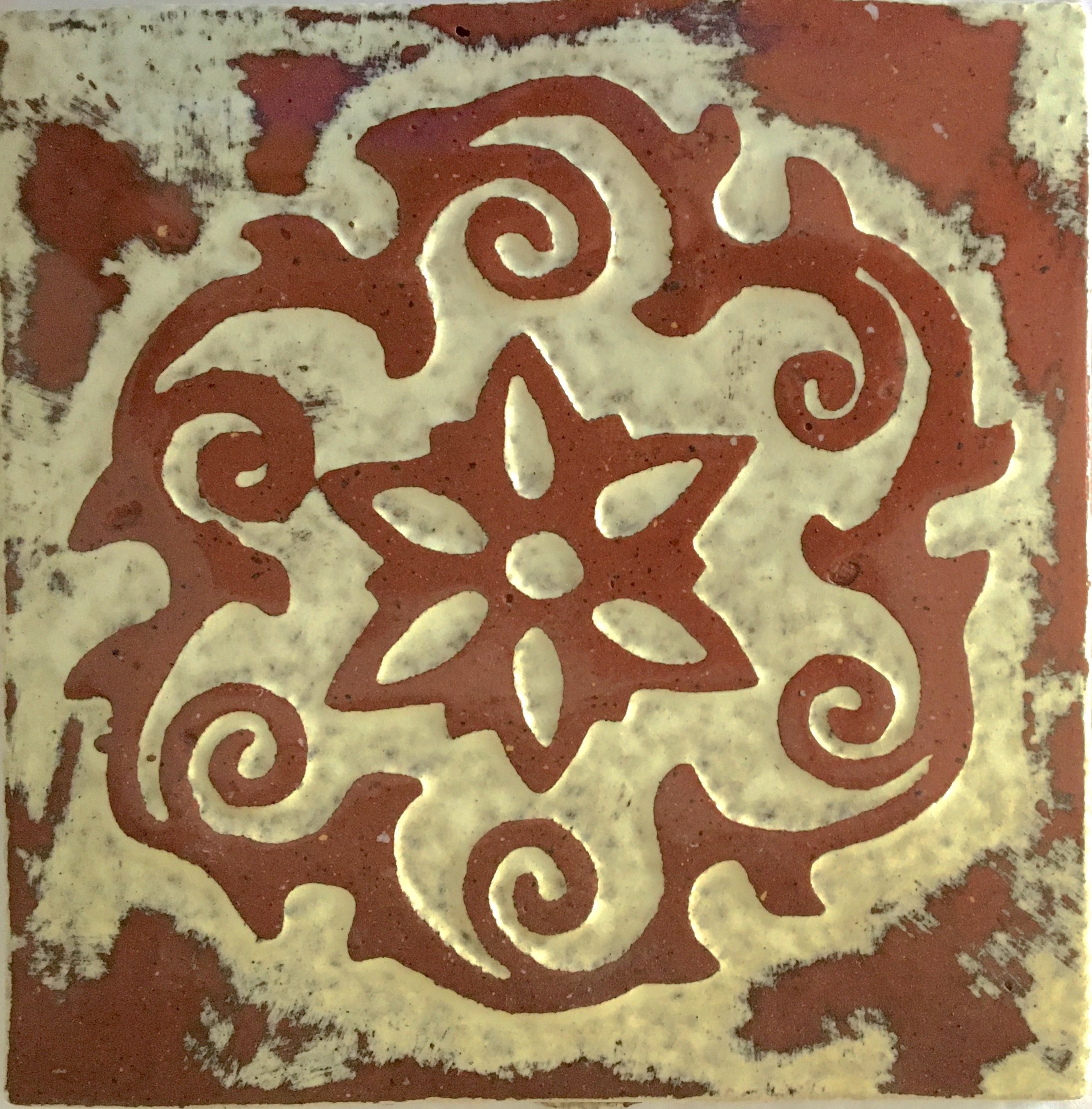 Astro Flower Vintage 6" x 6"