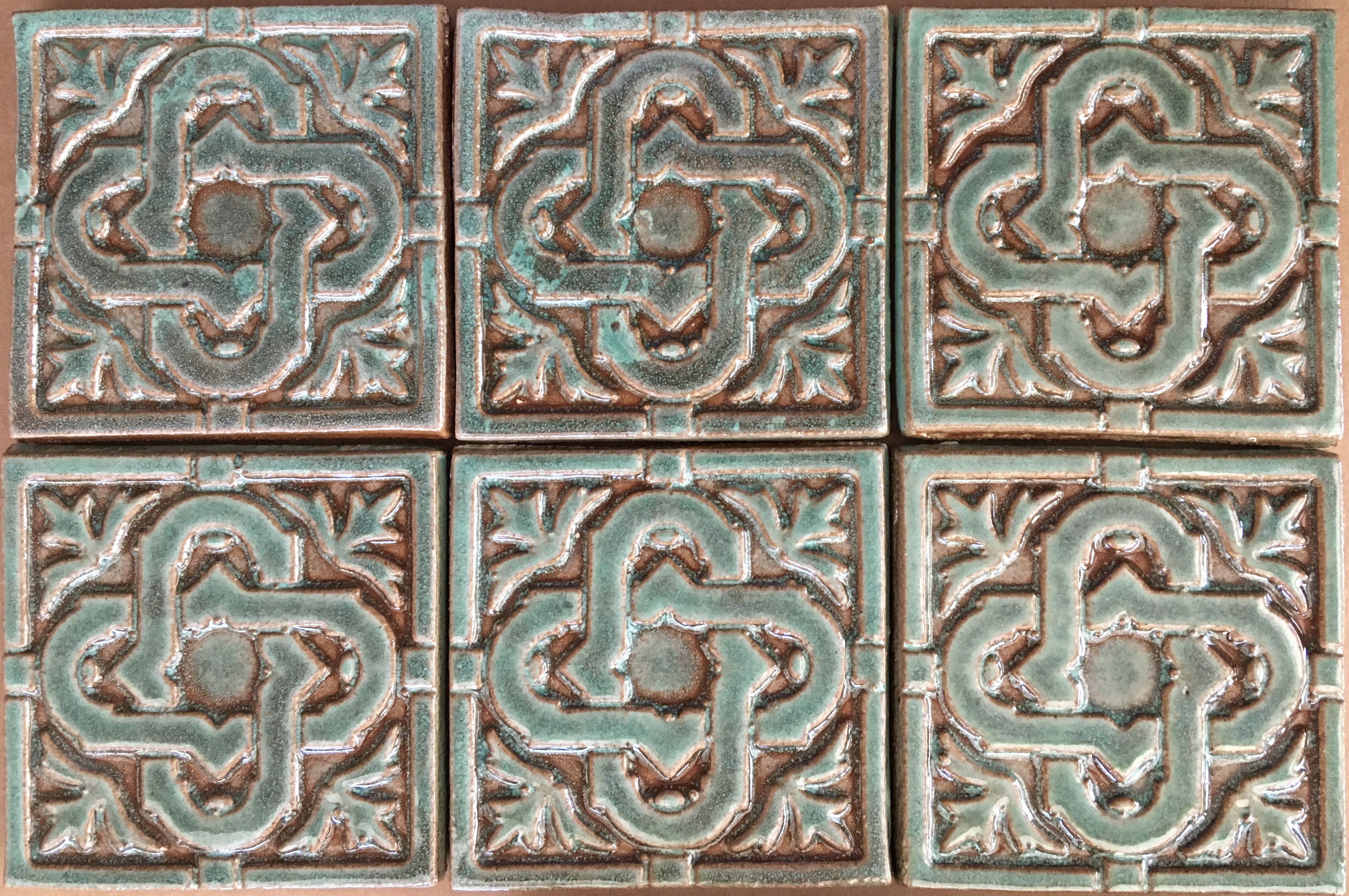 Celtic Knot Art Tile 4" x 4", 6 tiles