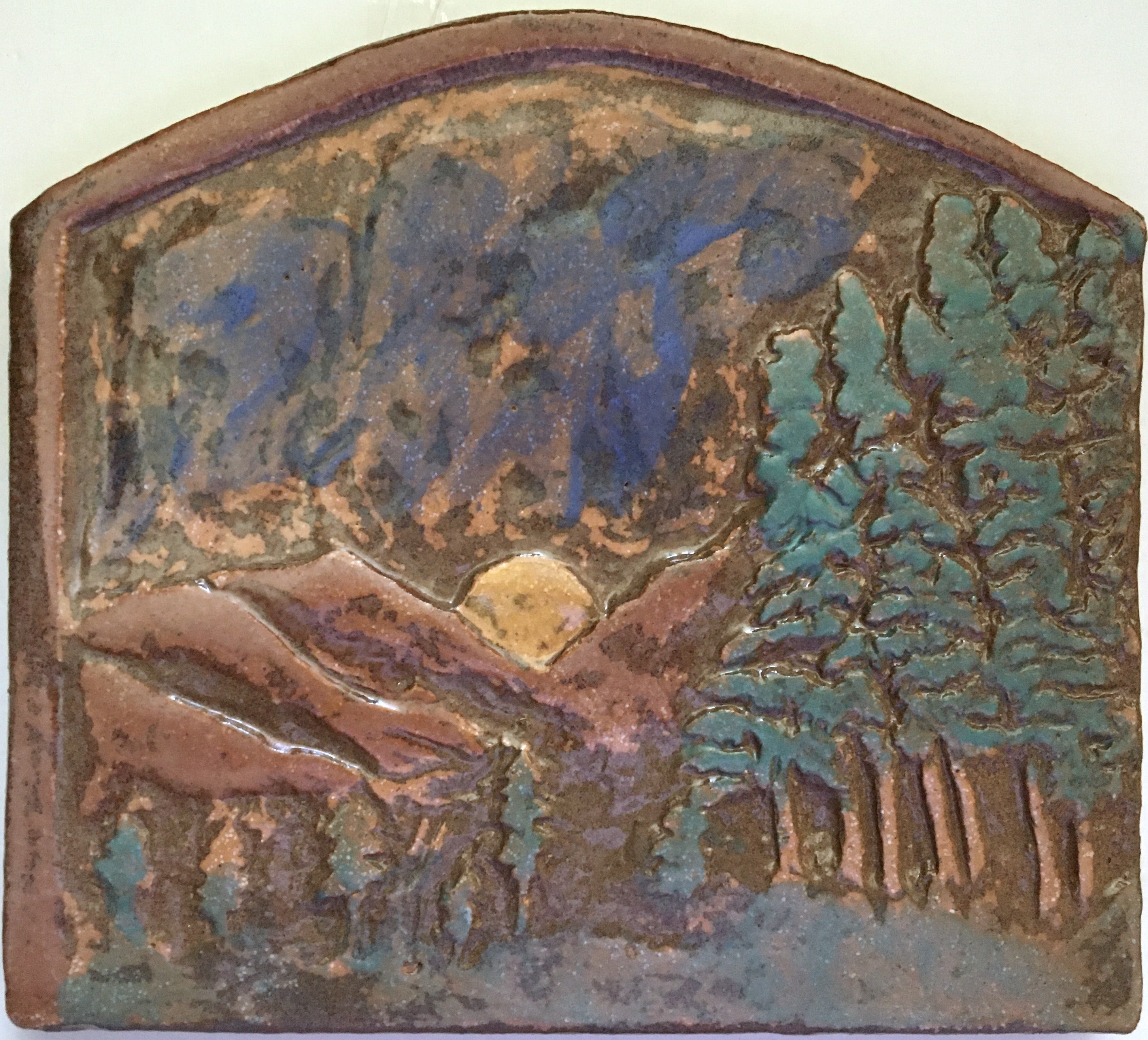 Sunrise_Sunset Art Tile 8" x 7"