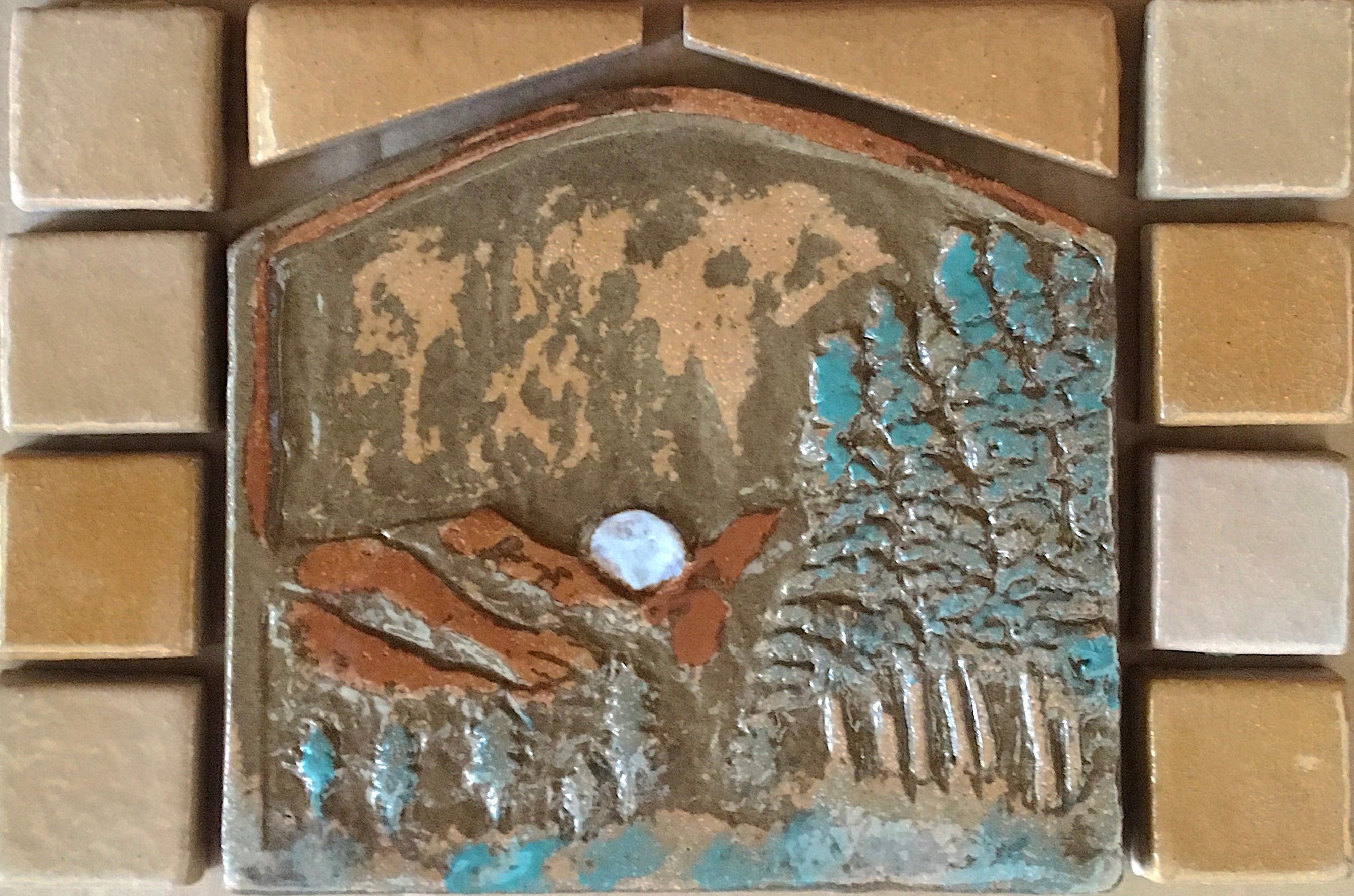 Sunrise Sunset Art Tile 12" x 8"