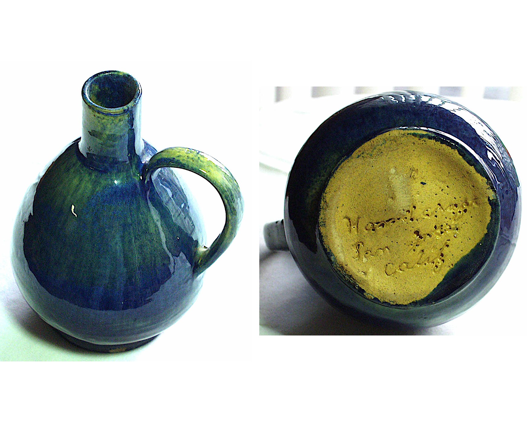 Handcraft pottery and its maker's mark