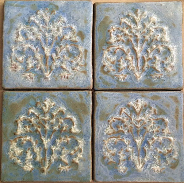 Tree of Life, 4 tiles<br/>Vintage<br/>6" x 6" each